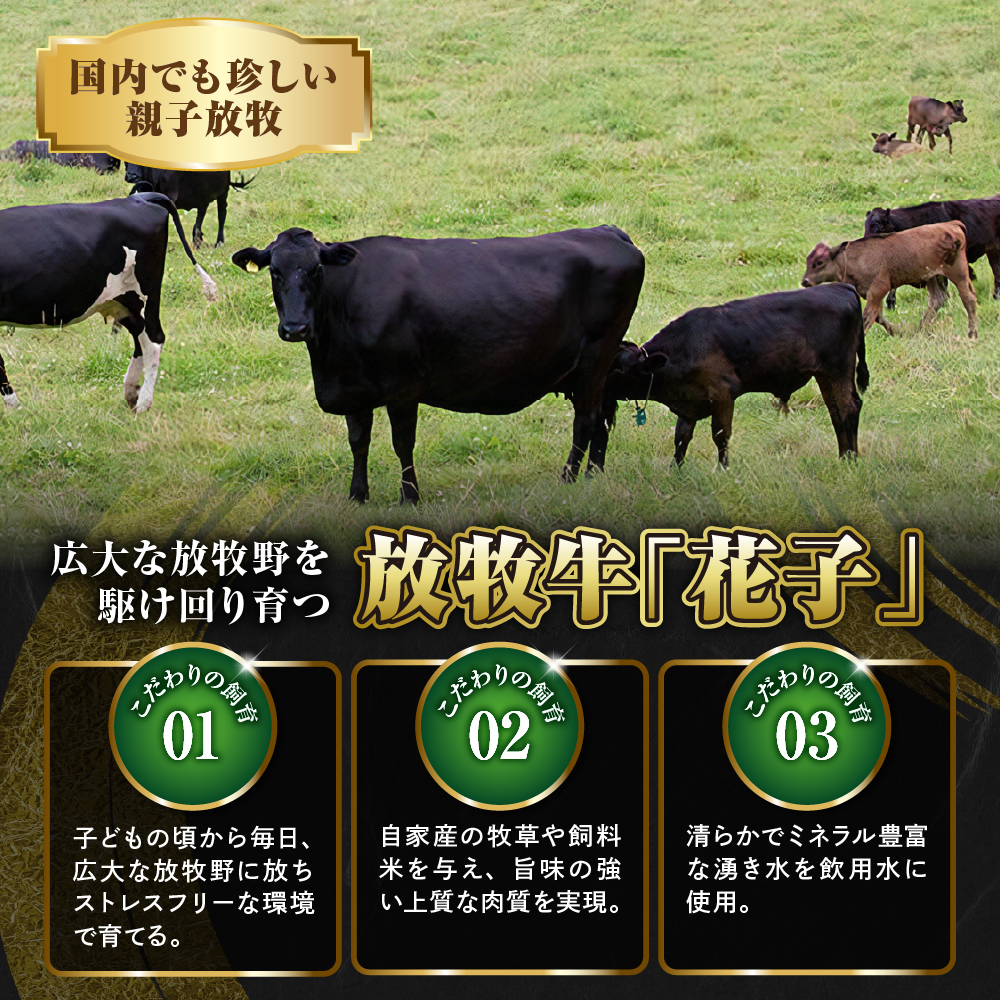放牧牛“花子”のバラ切落し１ｋｇ盛り【er008-015-a】
