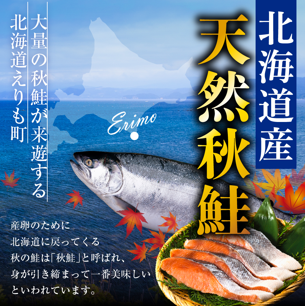 北海道産　秋鮭切り身（1kg）【er018-054】
