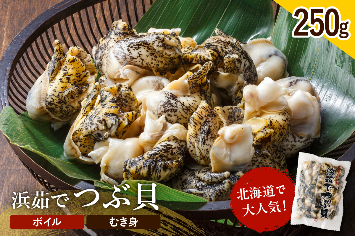 浜茹でつぶ貝 250g【er001-116-a】