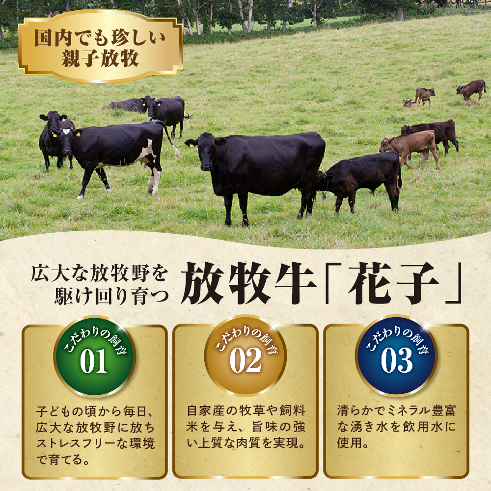 放牧牛“花子”のローストビーフ/牛たたき用モモブロック肉1㎏【er008-010】