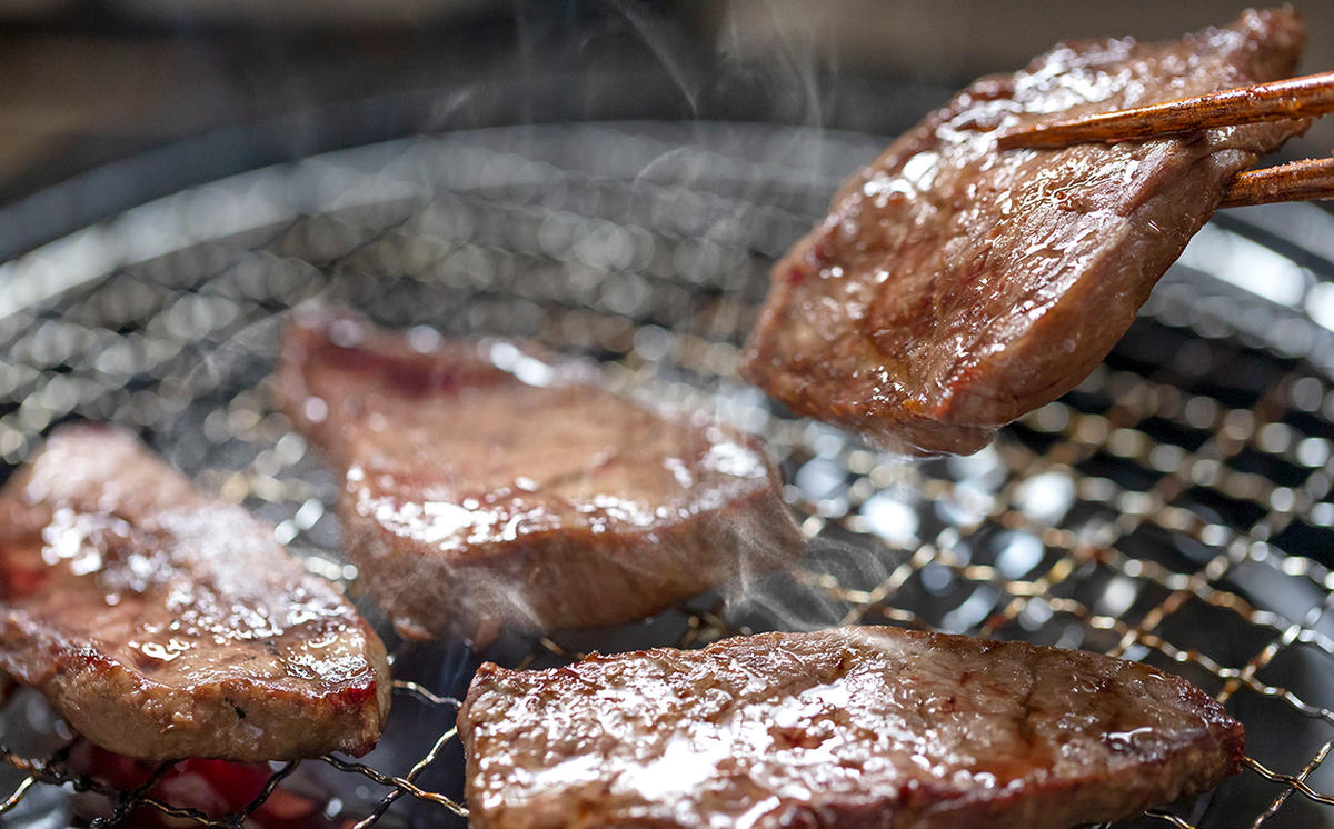 北海道産 黒毛和牛 こぶ黒 A5 焼肉 用 赤身ロース 400g＜LC＞