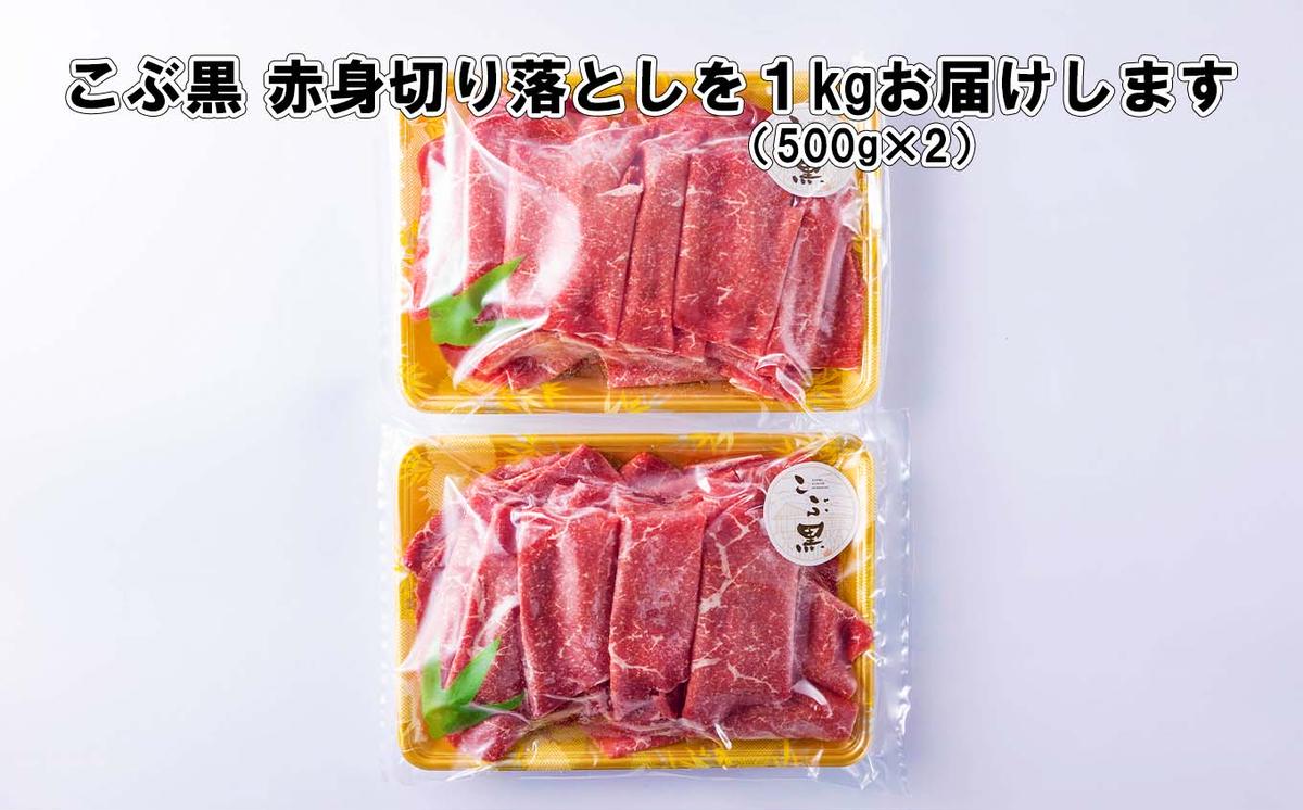 訳あり 北海道産 黒毛和牛 こぶ黒 A5 A4 赤身 切り落とし 計 1kg (500g×2パック)