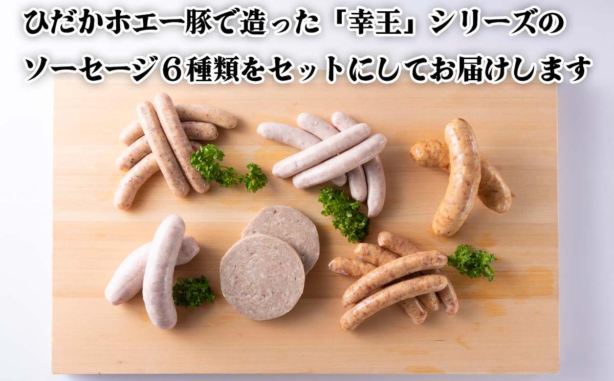 北海道産 ホエー豚 ソーセージ 6種 食べ比べ セット (2枚＋19本) 