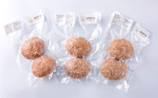 北海道産 健酵豚 ハンバーグ 計 900g (150g ×6個) 