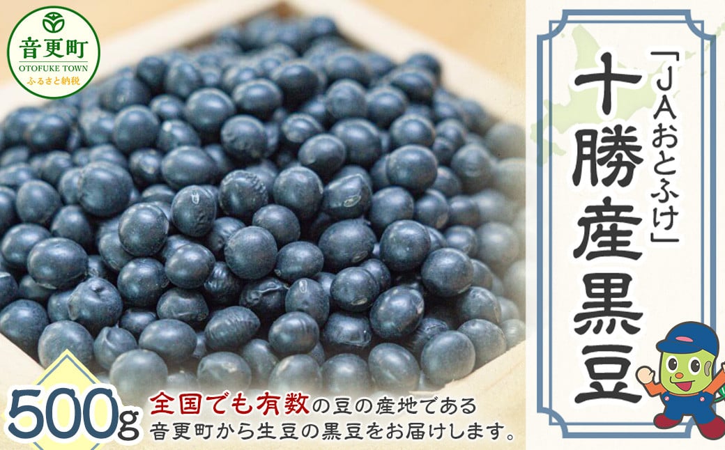 令和6年産 黒豆 500g「JAおとふけ」【B106】 くろまめ 北海道