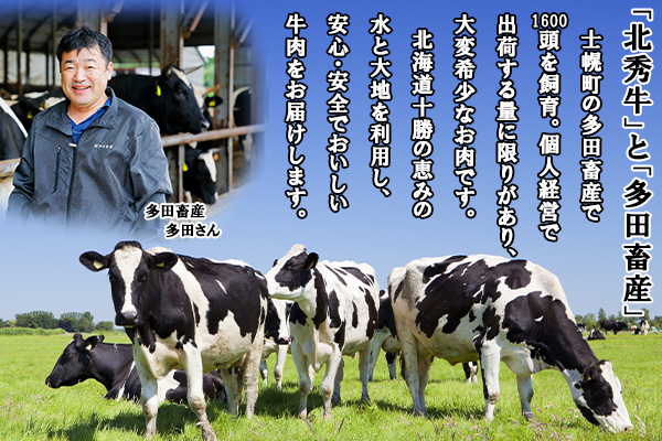 北海道 北秀牛ハンバーグ 150g×7個 ソース付き 牛 肉 セット ビーフ 国産 冷凍 焼くだけ 惣菜 詰め合わせ お取り寄せ 送料無料 十勝 士幌町【T02】