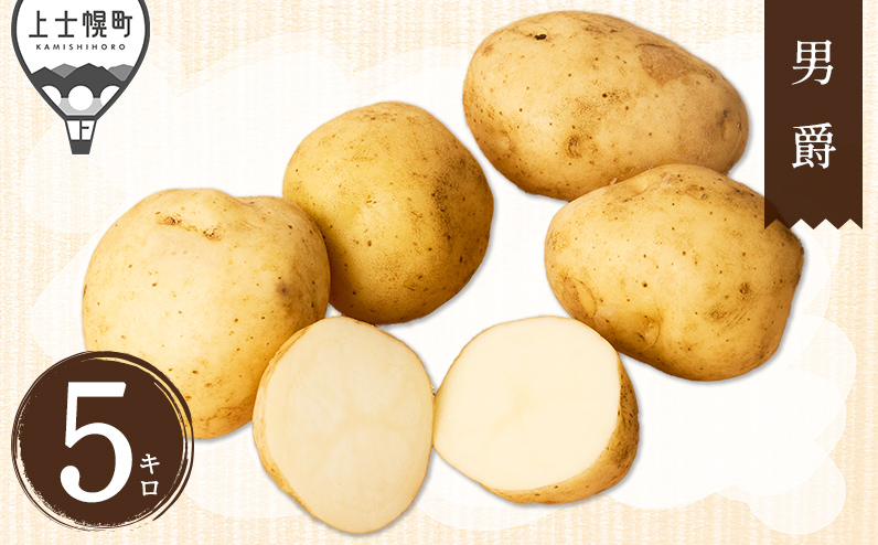 北海道産 新じゃが 男爵 5kg 北海道 上士幌町 須田農場 野菜 じゃがいも ジャガイモ 馬鈴薯 産地直送