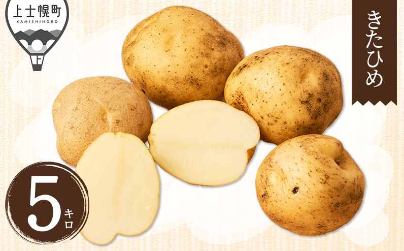 北海道産 新じゃが きたひめ 5kg 北海道 上士幌町 須田農場 野菜 じゃがいも ジャガイモ 馬鈴薯 産地直送