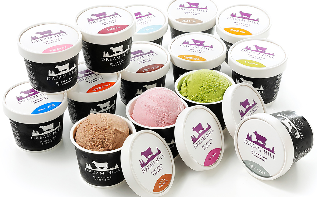 ドリームドルチェ よくばり アイス 100ml×14個（14種） 北海道 牧場直送 スイーツ ジェラート アイスクリーム セット 詰め合わせ 卵不使用 ギフト 贈答用