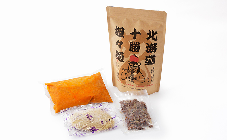 北海道十勝 担々麺 4人前 汁あり 上士幌味噌使用 北海道産小麦使用 担担麺 タンタンメン ラーメン 麺類 お取り寄せ 冷凍