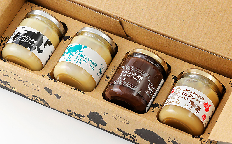 十勝しんむら牧場 放牧牛のミルクジャム4種セット 140g×4個（4種） 北海道 スイーツ