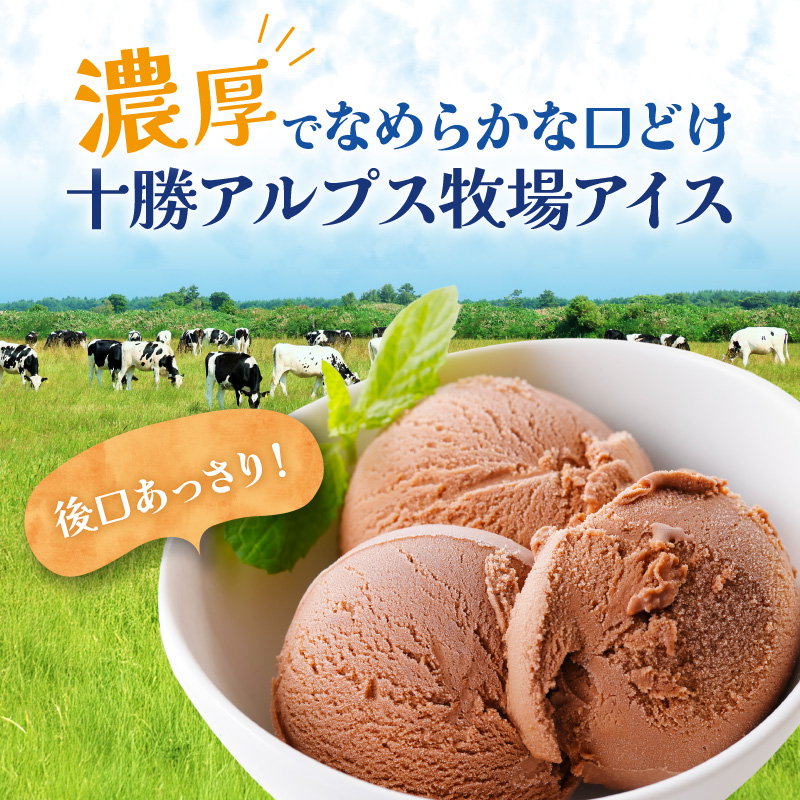 ”希少なブラウンスイス生乳使用” 十勝アルプス牧場 濃厚ショコラアイス9個セット【アイス 濃厚 さっぱり 高たんぱく ソフトクリーム アイスセット チョコアイス ショコラアイス お中元 お歳暮 のし 熨斗 北海道 清水町】