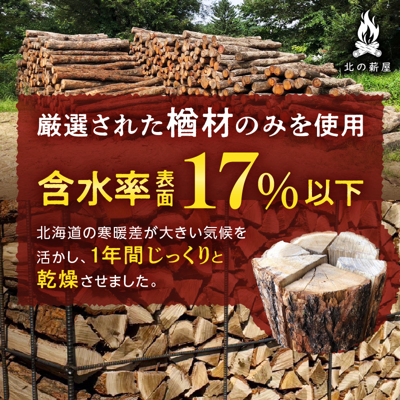 北海道産 乾燥楢薪 40kg 【キャンプ アウトドア 冬キャンプ 焚き火 キャンプファイヤー 暖炉 薪ストーブ ストーブ 乾燥 楢薪 楢 薪 ふるさと納税】