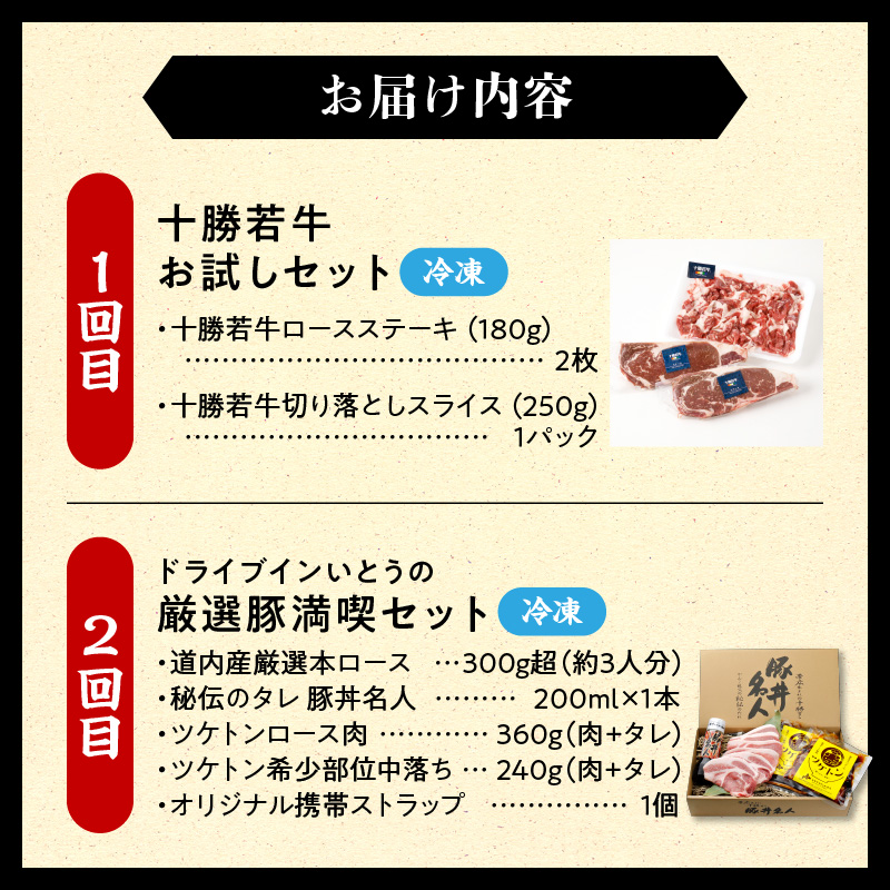 清水町のお肉大満喫定期便【炭火焼き 味付き ブランド牛 食べ比べ 牛肉 豚肉 鶏肉 佐藤さんち 神居牛 みそ漬け ブランド 肉 炭火焼き 豚丼 神居牛 十勝若牛 国産 北海道 清水町_S999-0018