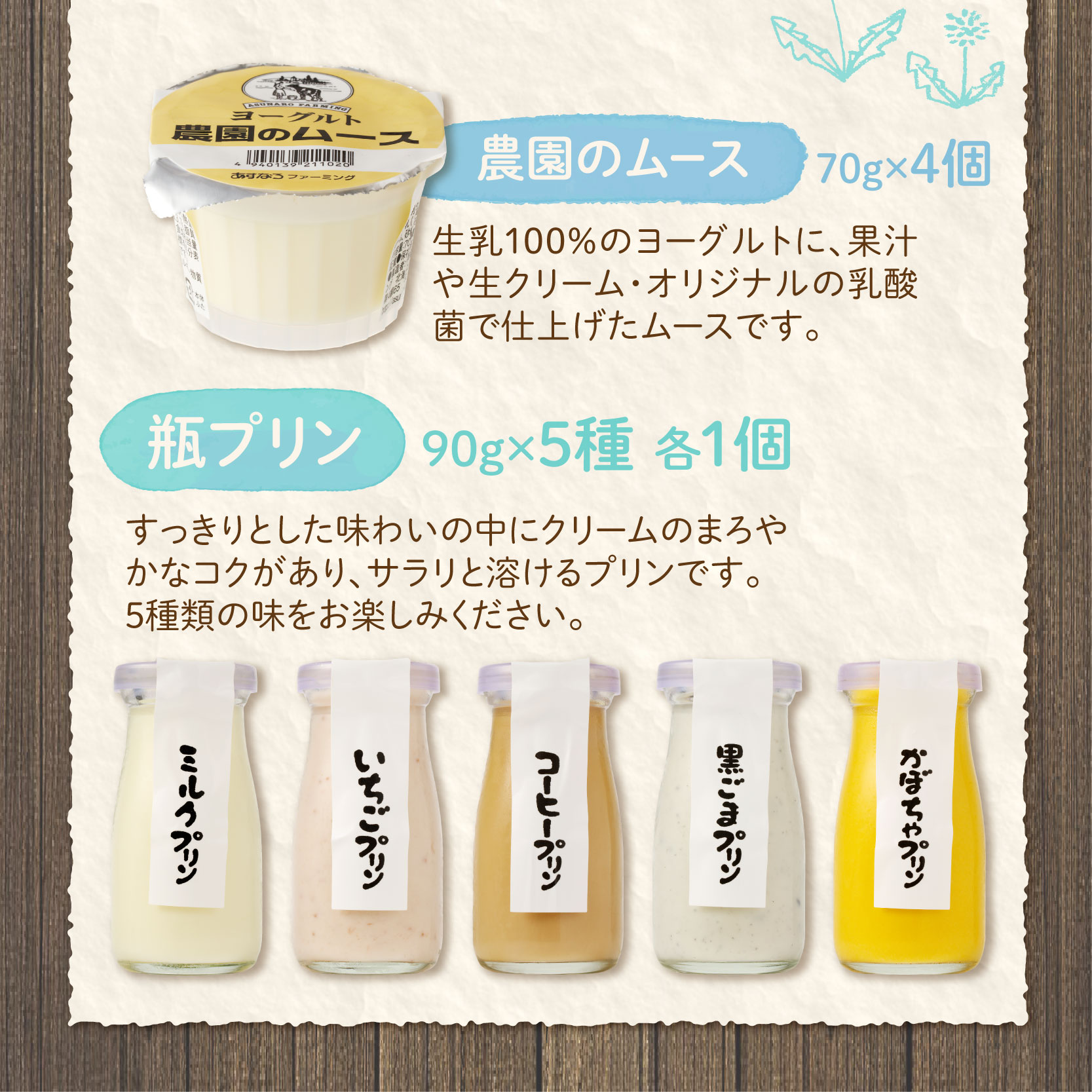 【2回定期便】 あすなろ 乳製品 すこやか セット 【 ムース ギフト 低温殺菌 ノンホモ牛乳 ミルク 牛乳 バター のむヨーグルト ヨーグルト プリン 詰め合わせ あすなろファーミング 贈答 お取り寄せ 北海道 清水町   】