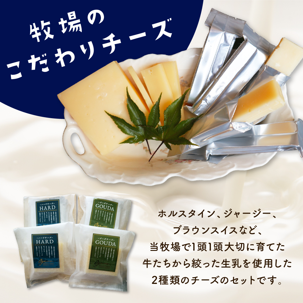 8月発送 北海道十勝芽室町 牧場チーズ２種類セット me020-005c-8