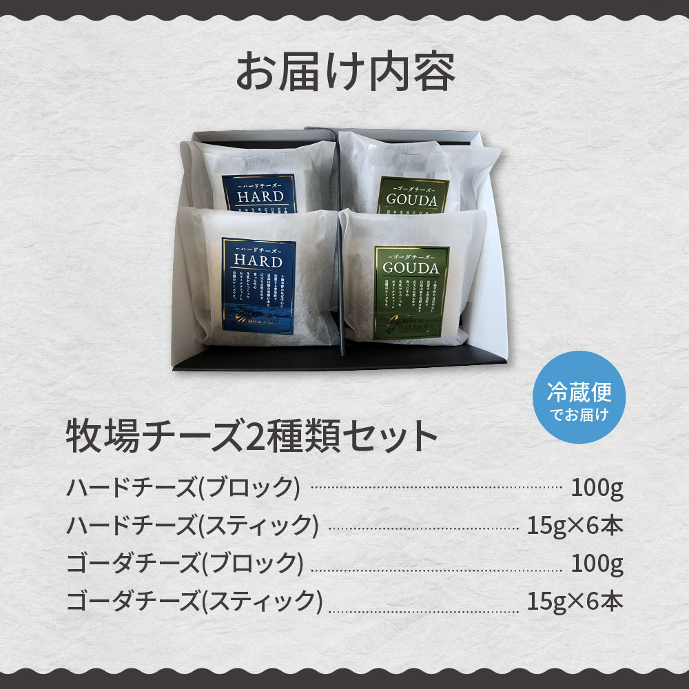 8月発送 北海道十勝芽室町 牧場チーズ２種類セット me020-005c-8