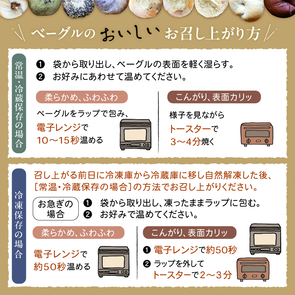 北海道十勝芽室町 ベーグルおまかせ10点セット me070-001c