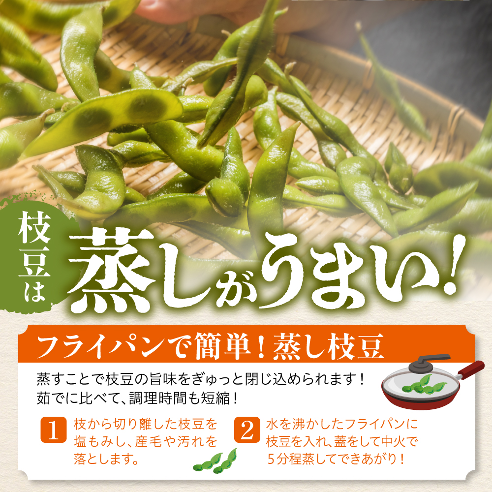 【2026年8月より発送】産地直送！北海道十勝芽室町 枝付き枝豆 5kg me081-001c