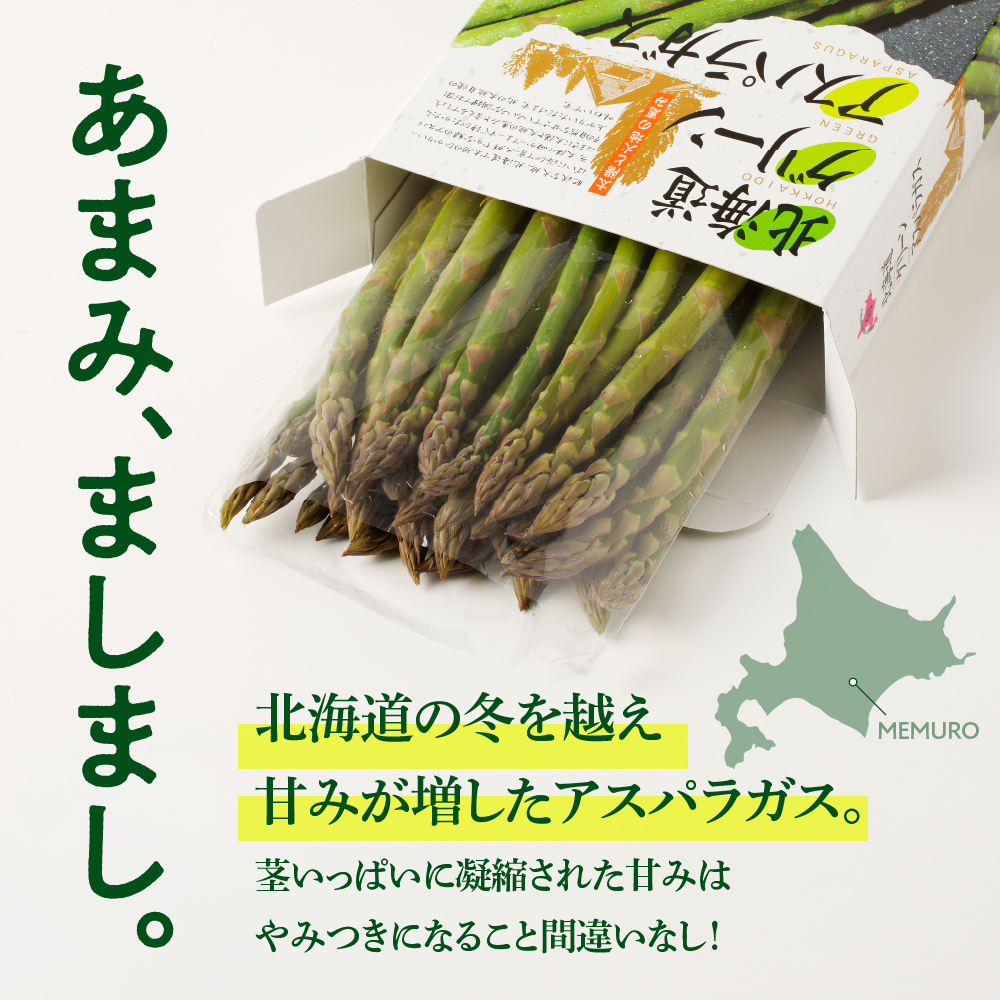 【先行受付】【2025年出荷分】北海道十勝芽室町 なまら十勝野のアスパラ1kg me001-007c-25