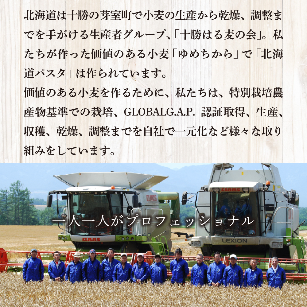 北海道産 パスタ 国産小麦 スパゲッティ 北海道パスタ　270g×20袋セット me038-003