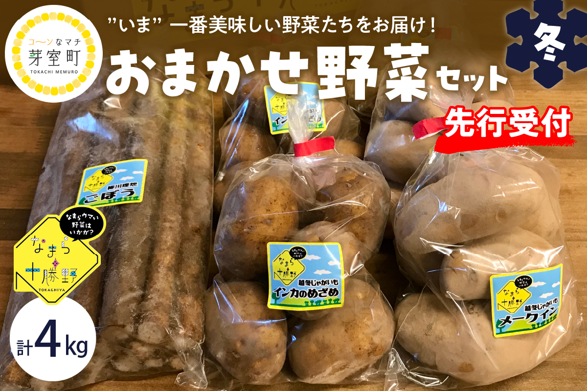 【先行受付】【2025年2月より順次発送】北海道十勝芽室町 なまら十勝野の季節のおまかせ野菜セット（冬） me001-015c