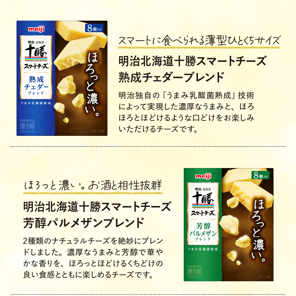 【6ヵ月定期便】明治北海道十勝チーズ ベスト7 食べ比べセット 計6回 me003-064-t6c／おつまみ 詰め合わせ チーズ プロセスチーズ ナチュラルチーズ カマンベール ブラックペッパー スライス チェダー パルメザン