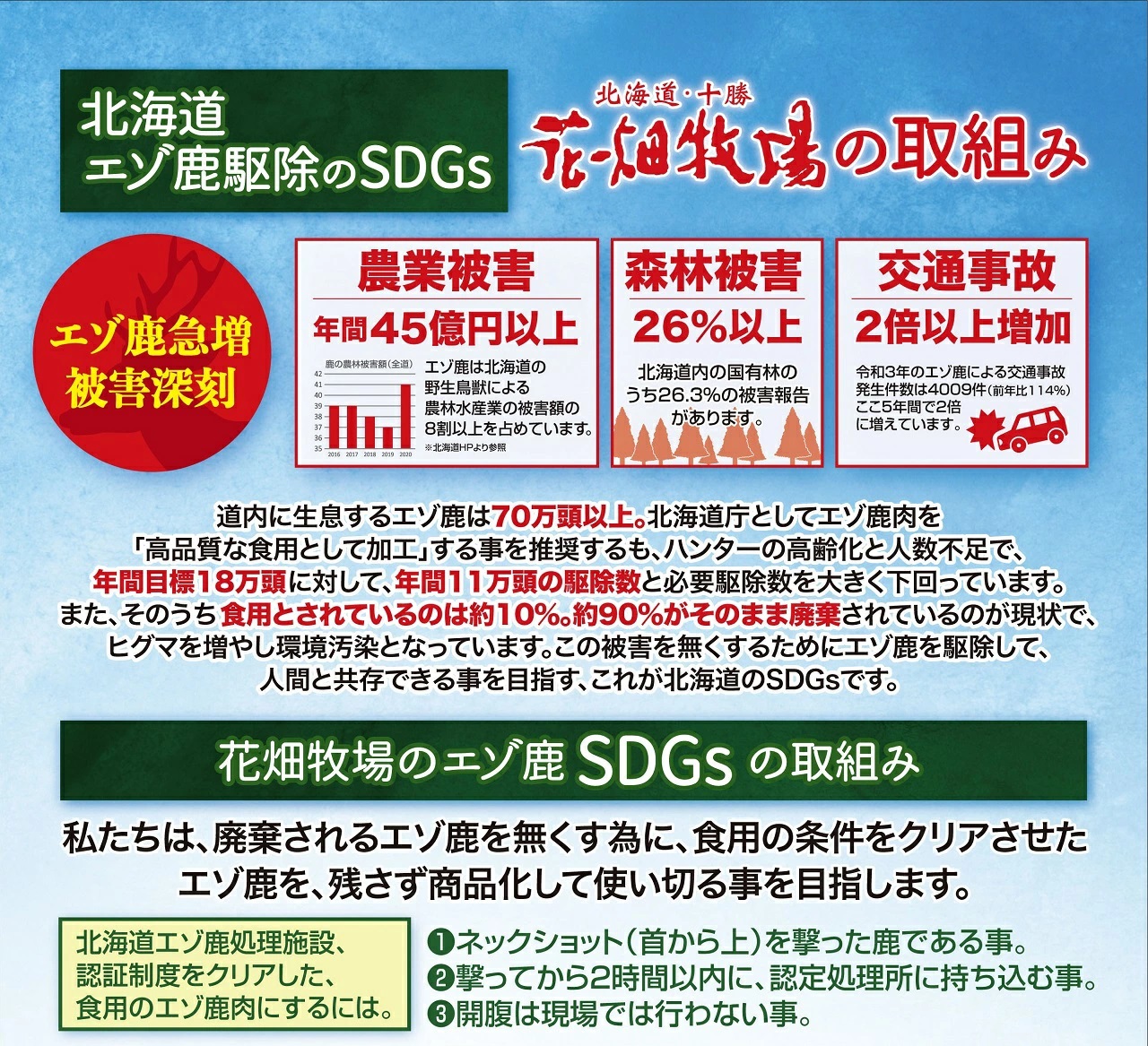 ヒューマングレードペットフード　エゾ鹿肉の極上ジャーキー30g×5個セット（犬用おやつ）[P1-35B]