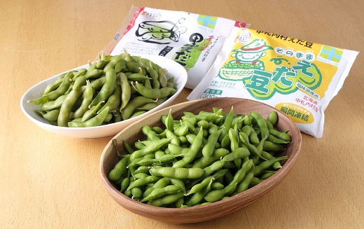 【北海道・十勝】ふっくら甘い枝豆食べ比べ２種　たっぷり300g×12袋[D1-4]