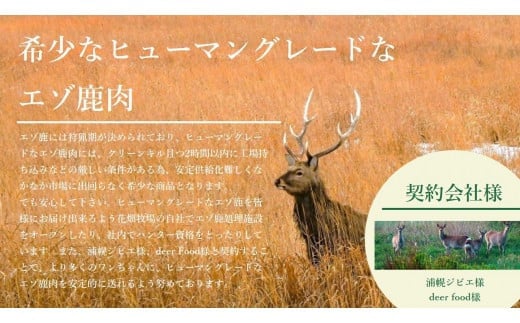 ヒューマングレードペットフード エゾ鹿肉のミンチ（犬用おやつ） [P1-46]