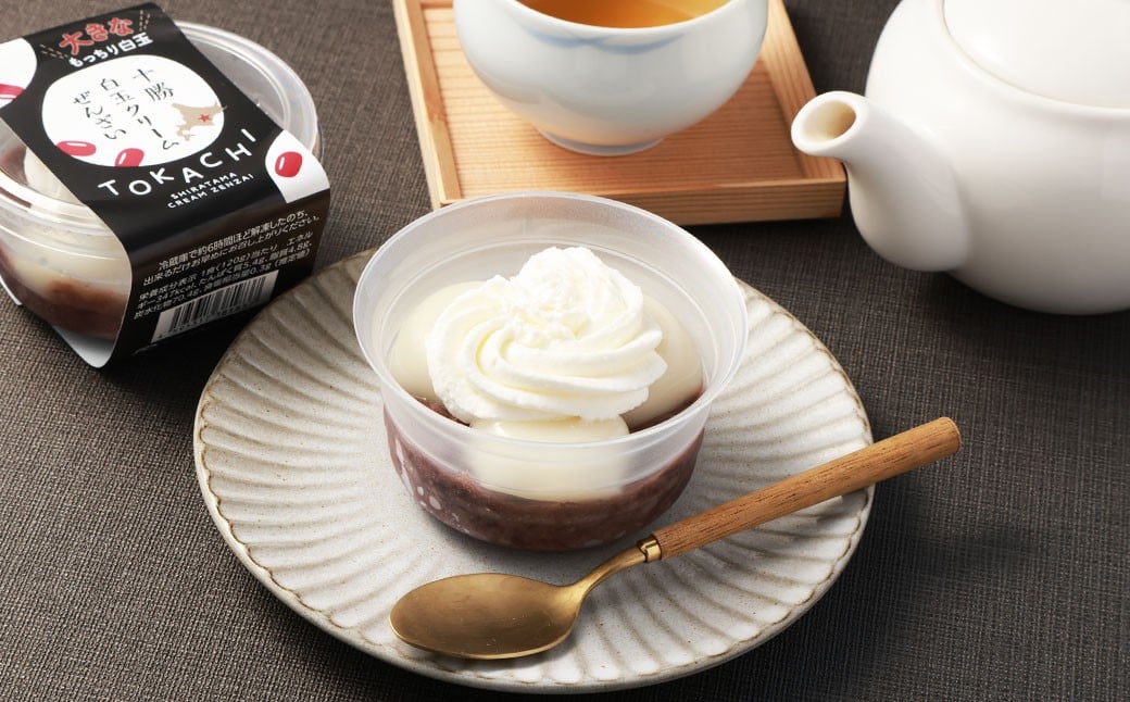 白玉クリームぜんざい 約1,200g （約120g×10個） ぜんざい 白玉 クリーム つぶあん 粒餡 和菓子 菓子 お菓子 北海道 中札内村 冷凍 [007-0220]