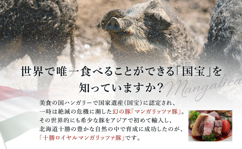 【メディアで多数紹介】 国宝・十勝ロイヤルマンガリッツァ豚 塩しゃぶしゃぶ ロース400g 北海道 幕別町 【 豚肉 豚 しゃぶしゃぶ 塩 湖塩 冷凍 生 】 お肉 牛肉 牛肉/しゃぶしゃぶ  丸勝十勝ヒルズ