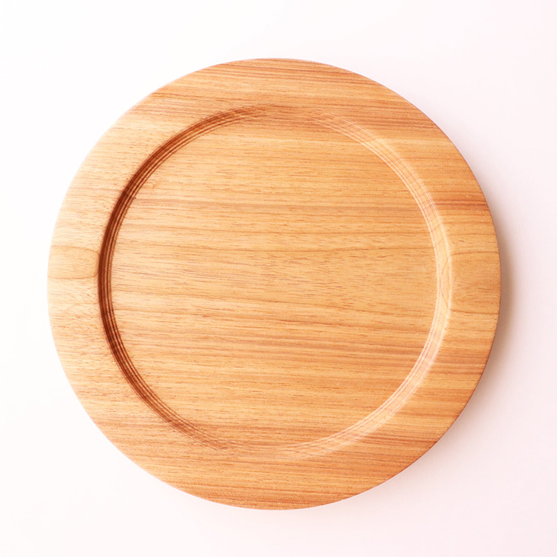 十勝の木のうつわ［天然木製］ リムプレート 24.5cm【 工芸品 食器 北海道 十勝 幕別 】