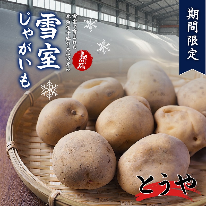 北海道産 熟成じゃがいも とうや4㎏ 期間限定 雪室貯蔵 十勝産 ジャガイモ じゃが芋 いも 甘い