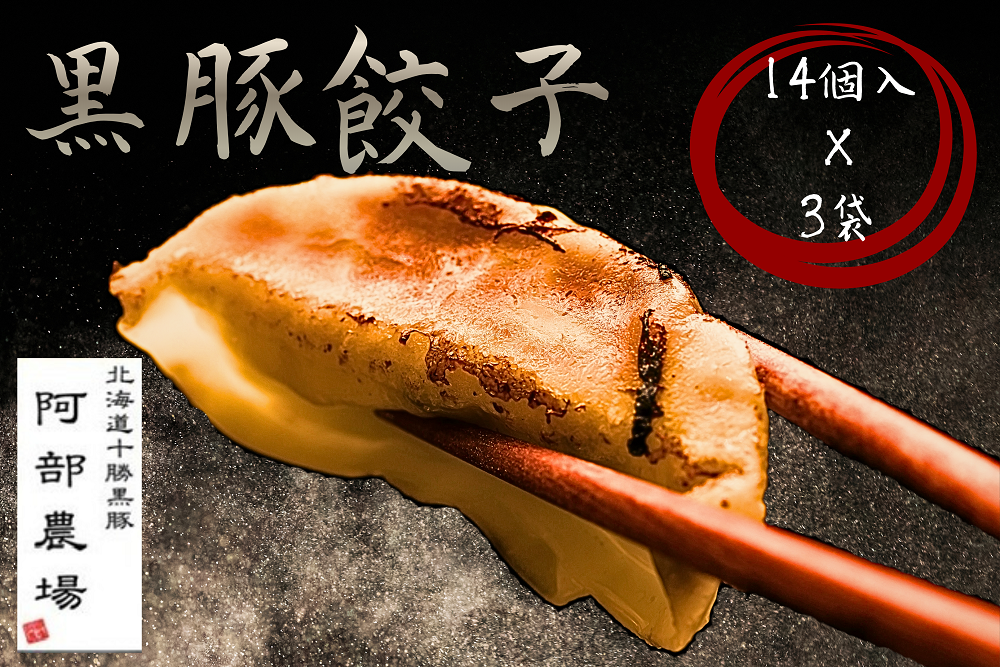 北海道 手作り 黒豚 ギョーザ 42個 1350g お肉たっぷり 餃子 ギョウザ