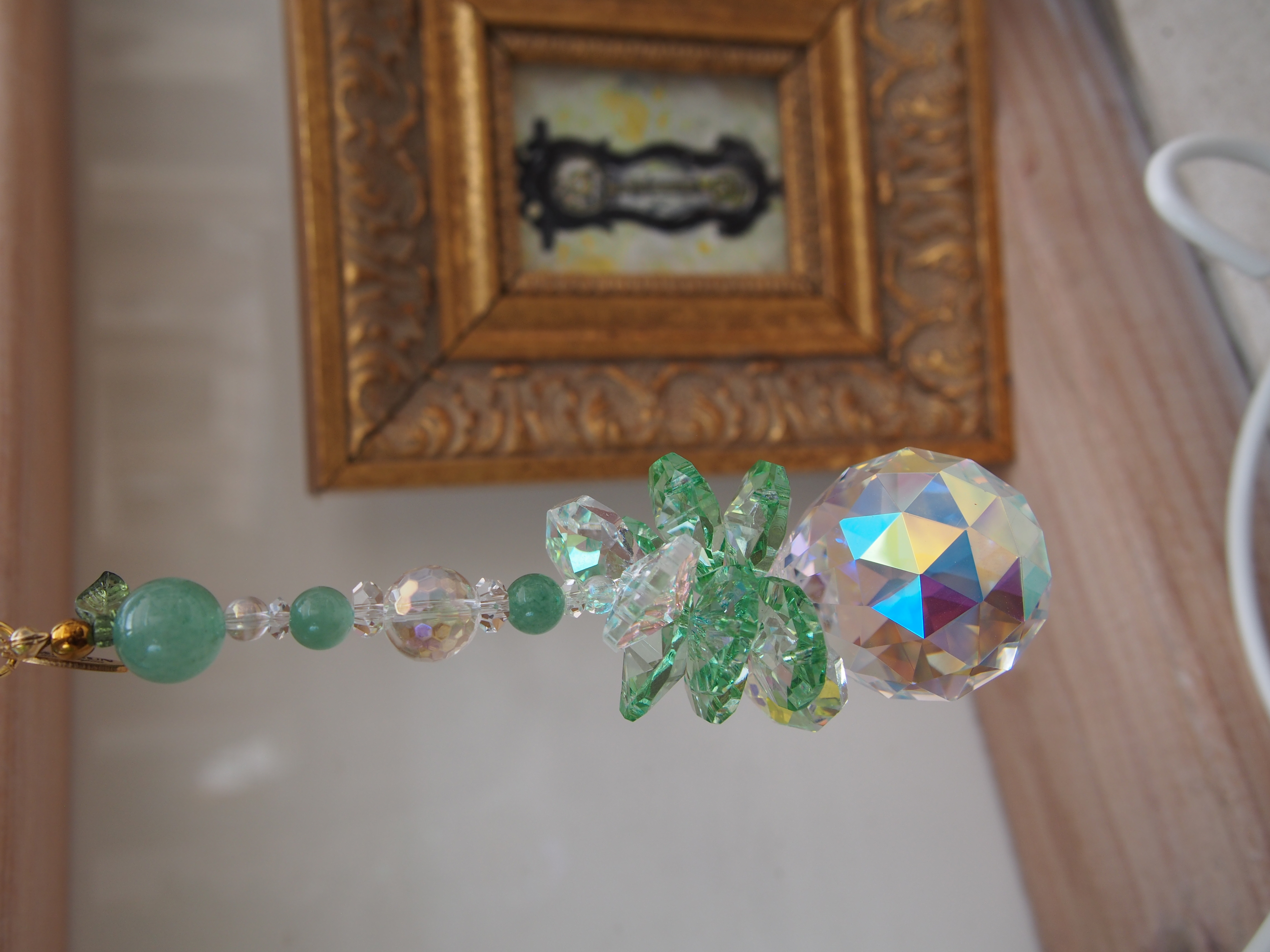 サンキャッチャー（ナイヤガラ） 北海道 池田町 いけだワイン城 オリジナル クリスタル インテリア 窓飾り 天然石 クリスタル アクセサリー ギフト