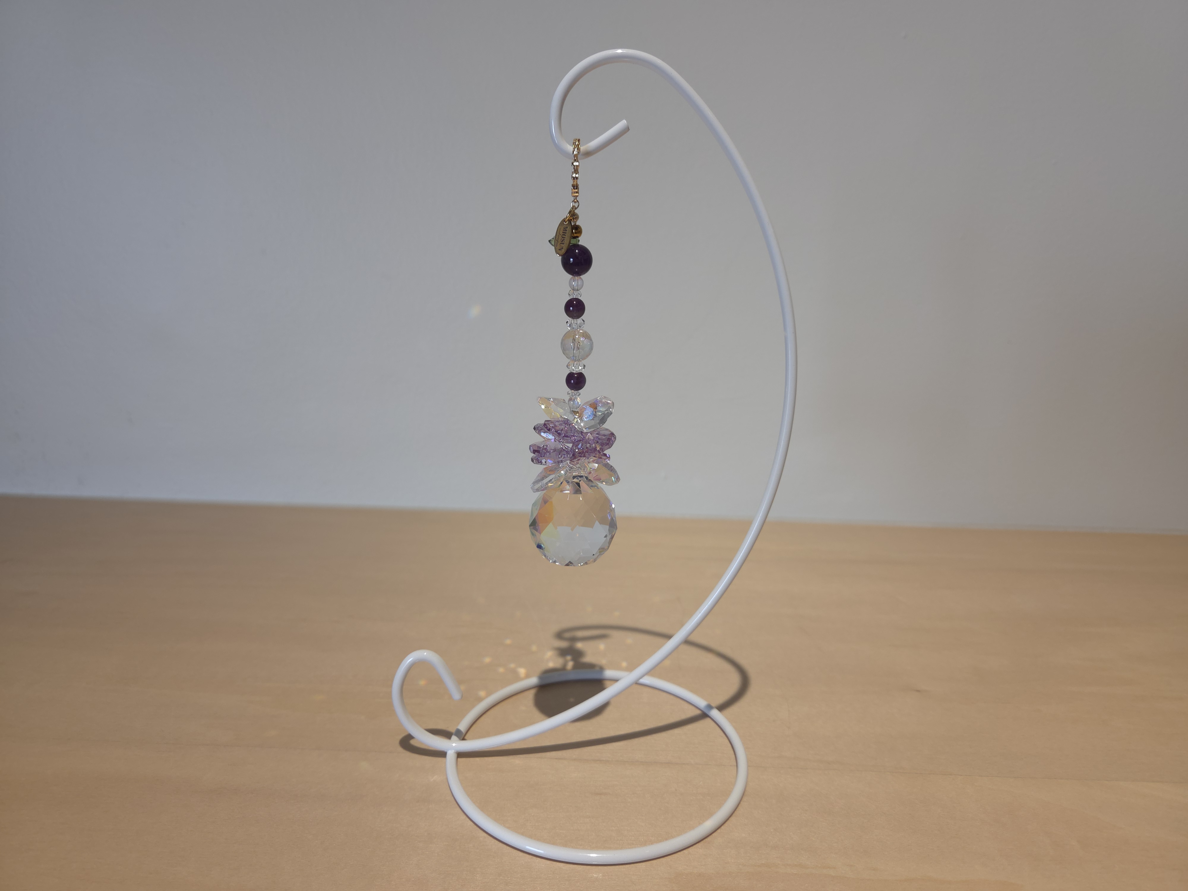 サンキャッチャー（山幸） 北海道 池田町 いけだワイン城 オリジナル クリスタル インテリア 窓飾り 天然石 クリスタル アクセサリー ギフト