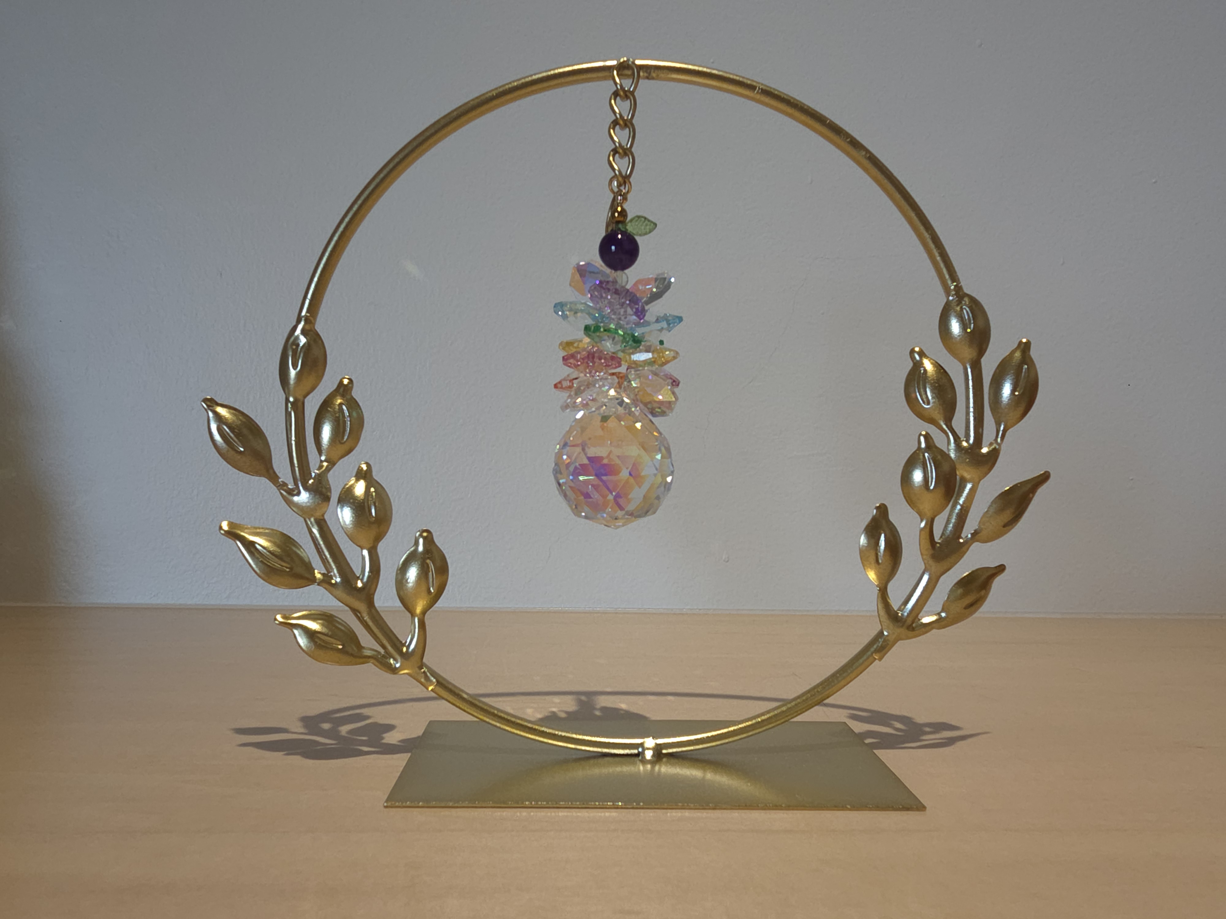 Dreamサンキャッチャー 北海道 池田町 いけだワイン城 オリジナル クリスタル インテリア 窓飾り 天然石 クリスタル アクセサリー ギフト