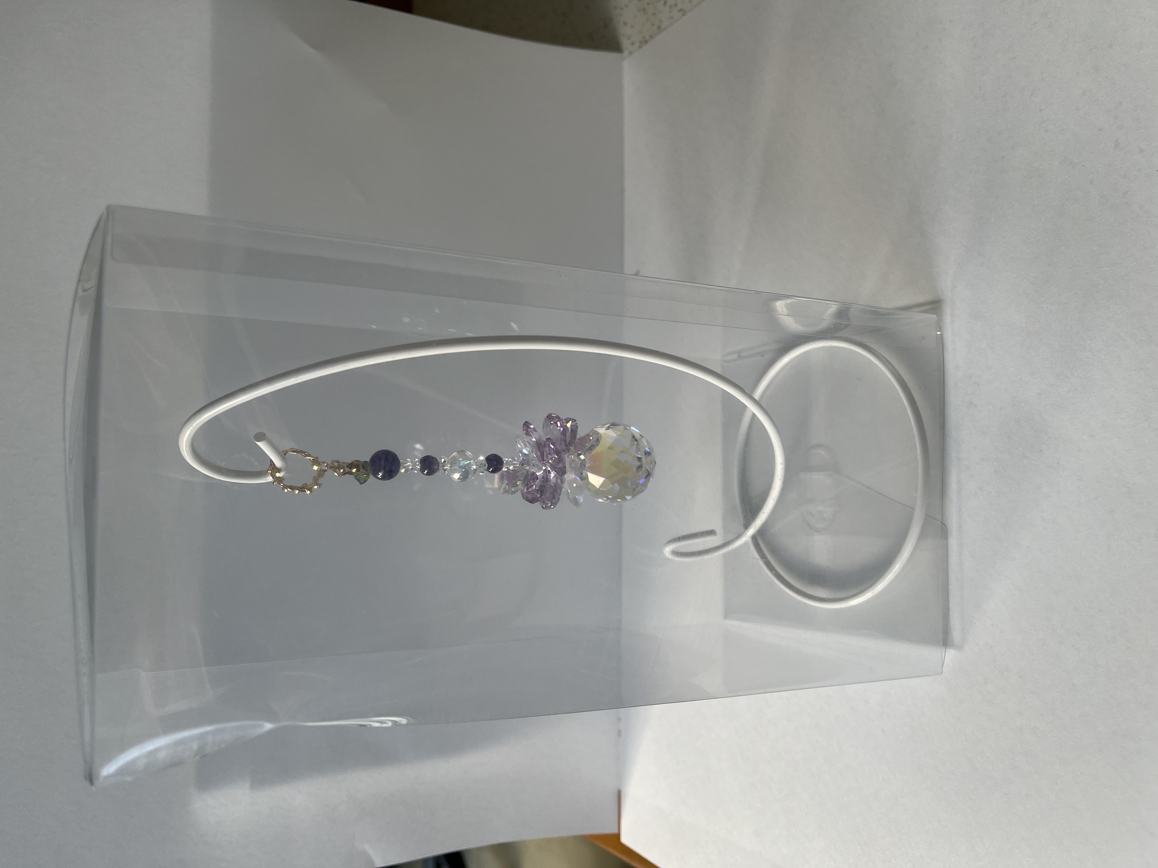 サンキャッチャー（山幸） 北海道 池田町 いけだワイン城 オリジナル クリスタル インテリア 窓飾り 天然石 クリスタル アクセサリー ギフト