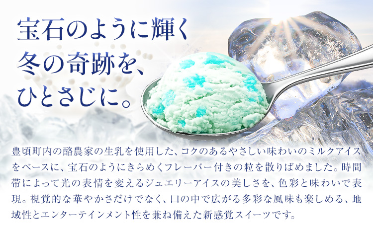 アイス アイスクリーム ジュエリーアイスミルク 12個 各種 4個 一般社団法人ココロコ《7-14日以内に出荷予定(土日祝除く)》北海道 豊頃町 特産 スイーツ お菓子 甘い ぶどう メロン ブルーハワイ ジュエリーアイス