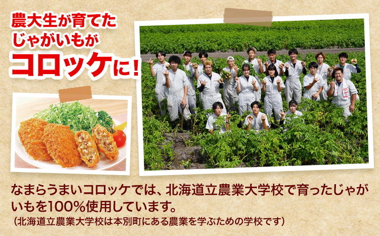 味のちぬや なまらうまいコロッケ 20個 特定非営利活動法人 銀河ほんべつ《60日以内に出荷予定(土日祝除く)》北海道 本別町 コロッケ 惣菜 じゃがいも 牛肉