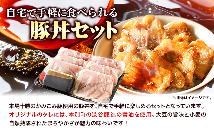 「かみこみ豚」豚丼セット 6パック(900g)篠原精肉店《60日以内に出荷予定(土日祝除く)》北海道 本別町 豚 肉 豚丼 かみこみ丼 丼 どんぶり 送料無料