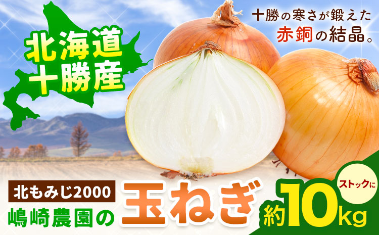[先行予約] 玉ねぎ たまねぎ 玉葱 約10kg サイズ混合[2026年10月上旬-11月上旬頃出荷]嶋崎農園 送料無料 北海道 本別町 北海道 十勝 本別町産 オニオン カレー サラダ スープ 野菜