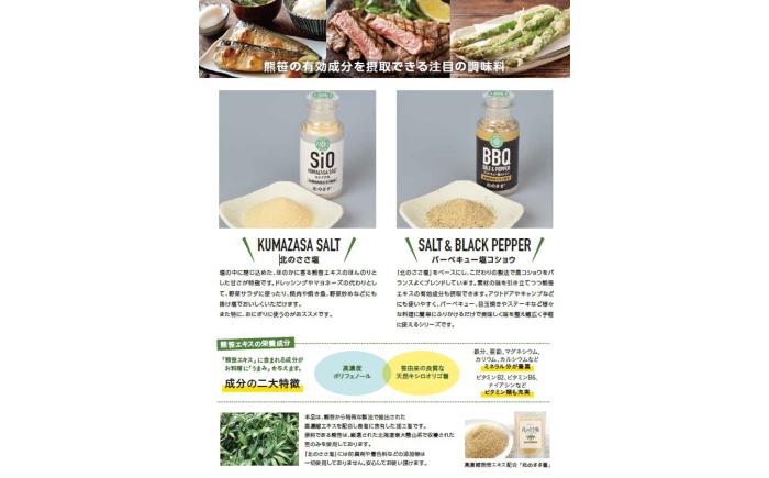 北のささ塩 Aセット（北のささ塩100g×2袋・SIO75g×2本・BBQ75g×2本）《足寄町》【株式会社北のささ】塩 しお ソルト 卓上 黒コショウ 料理 調味料 おにぎり アウトドア 北海道産 あしょろ 北海道 [BEAR003]