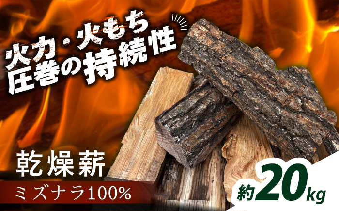 あしょろのミズナラ薪 約20kg《足寄町》【合同会社tetote】北海道産 ミズナラ 乾燥薪 まき 薪ストーブ マキ 木材 キャンプ 焚火 燃料 北海道 国産 アウトドア ナラ薪 ソロキャンプ [BEBD001]