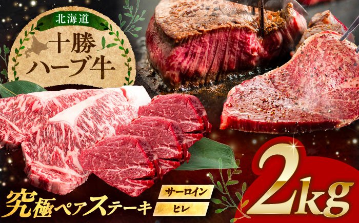 北海道 十勝 ハーブ牛 サーロイン ヒレ ステーキ セット 2kg （500g×4） 《足寄町》【株式会社ノベルズ食品】 [BEAQ058] 牛肉 牛 肉 にく ニク サーロイン ひれ ヘレ ステーキ 国産 道産 北海道産