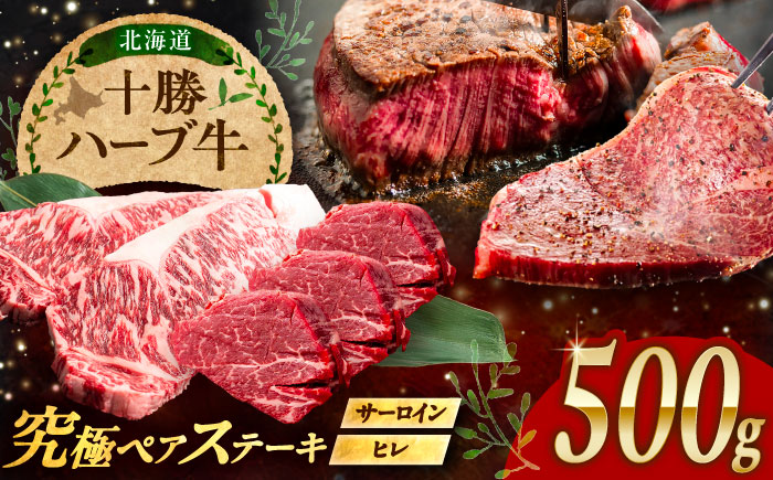 北海道 十勝 ハーブ牛 サーロイン ヒレ ステーキ セット 500g 《足寄町》【株式会社ノベルズ食品】 [BEAQ055] 牛肉 牛 肉 にく ニク サーロイン ひれ ヘレ ステーキ 国産 道産 北海道産