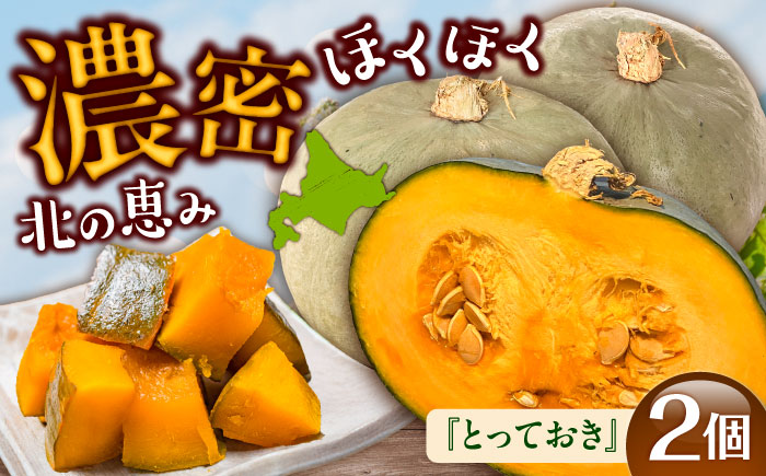 北海道 かぼちゃ とっておき 2個 《足寄町》【足寄アグリバイオ株式会社】 かぼちゃ カボチャ とっておき ハロウィン グラタン スープ 旬 新鮮 北海道産 道産 寒冷地 あしょろ [BEAC010]