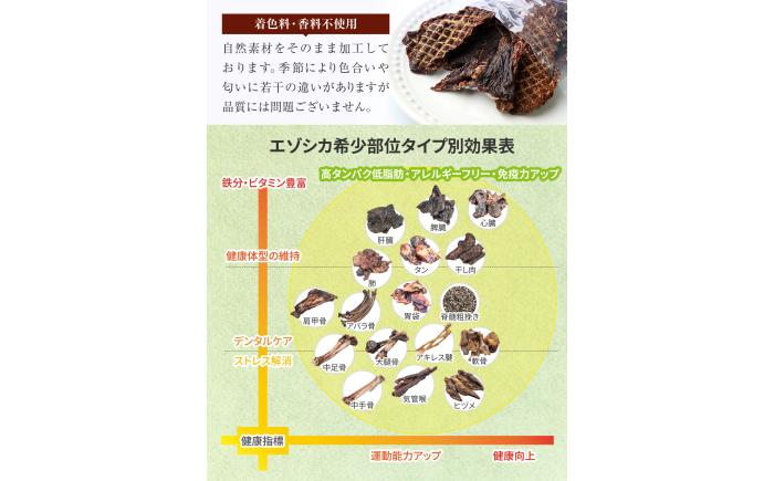 北海道 ペットのおやつ エゾシカ（骨）9種《足寄町》【K&D株式会社】北海道産 エゾ鹿 鹿 シカ肉 鹿肉 ドライ ジャーキー ホネ 骨 口内ケア ペットフード ペット用 餌 エサ ドックフード 犬のおやつ 十勝 あしょろ [BEBC002]