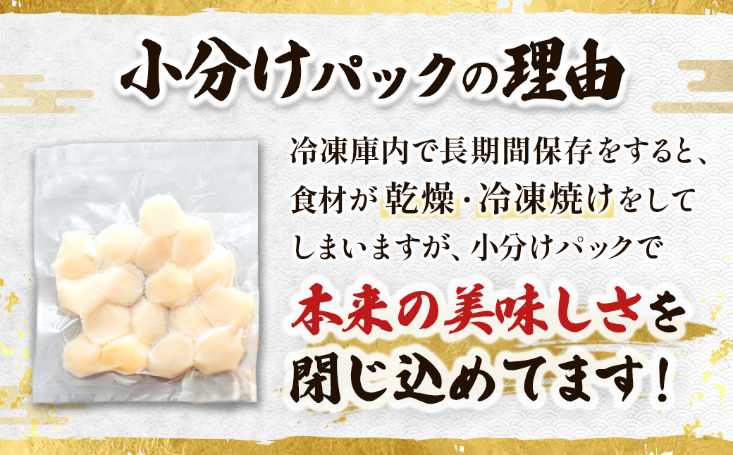 【定期便 6ケ月連続】北海道産 ホタテ貝柱 （約250g×2コ 計500g） 帆立 ホタテ ほたて 貝柱 冷凍 刺身 刺し身 小分け ホタテ貝柱 刺身ホタテ 刺身 冷凍 セット 産地直送 魚介類 海鮮 絶品 人気 ヒロセ 100000以上 定期便 6回 6か月 海鮮定期便 北海道 釧路町 釧路超 特産品